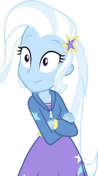 Size: 1406x2520 | Tagged: safe, derpibooru import, edit, edited screencap, editor:homersimpson1983, screencap, trixie, human, equestria girls, background removed, crossed arms, female, g4, image, not a vector, png, smiling, solo
