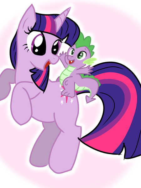 Size: 1536x2048 | Tagged: safe, artist:tstone, derpibooru import, spike, twilight sparkle, image, png, simple background