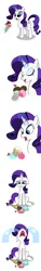 Size: 1000x6665 | Tagged: safe, artist:tstone, derpibooru import, rarity, pony, unicorn, crying, eyes closed, floppy ears, food, ice cream, ice cream cone, image, levitation, licking, licking lips, magic, ocular gushers, open mouth, open smile, png, sad, smiling, solo, spill, teary eyes, telekinesis, tongue out, volumetric mouth
