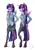 Size: 2171x3070 | Tagged: safe, artist:mysticalpha, derpibooru import, twilight sparkle, twilight sparkle (alicorn), alicorn, anthro, unguligrade anthro, clothes, image, pantyhose, png, skirt, skirt suit, solo, suit