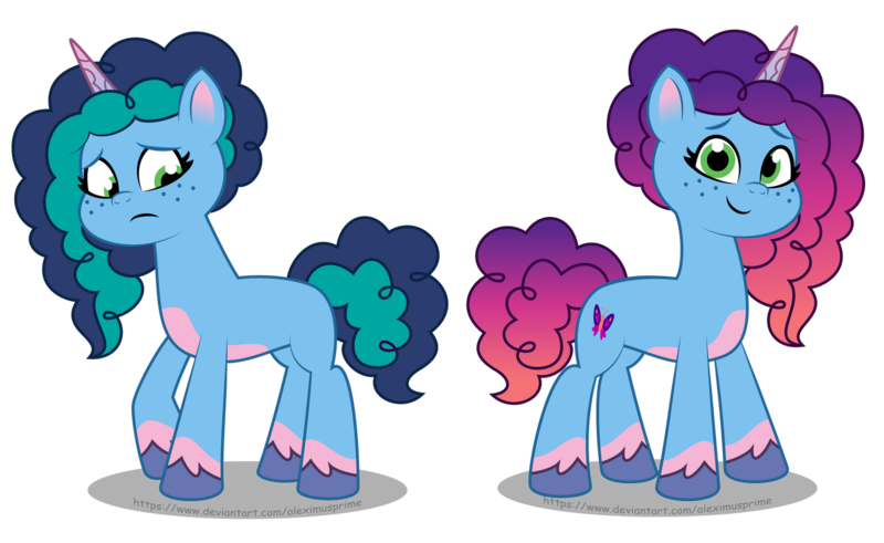 Size: 1600x981 | Tagged: safe, artist:aleximusprime, derpibooru import, pony, unicorn, g5, my little pony: tell your tale, coat markings, concave belly, cute, duality, female, freckles, gradient horn, gradient mane, gradient tail, horn, image, mare, misty brightdawn, mistybetes, pale belly, png, rebirth misty, show accurate, simple background, smiling, socks (coat marking), style emulation, tail, transparent background, unshorn fetlocks