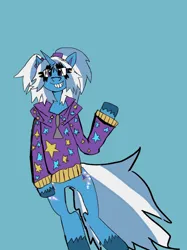 Size: 500x667 | Tagged: safe, derpibooru import, trixie, friendship is magic, alternate hairstyle, babysitter trixie, clothes, g4, gameloft, hoodie, image, mlpg4, my little pony, png