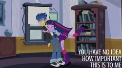 Size: 2000x1123 | Tagged: safe, derpibooru import, edit, edited screencap, editor:quoterific, screencap, flash sentry, twilight sparkle, equestria girls, equestria girls (movie), image, jpeg