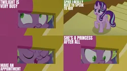Size: 2000x1123 | Tagged: safe, derpibooru import, edit, edited screencap, editor:quoterific, screencap, spike, starlight glimmer, to where and back again, image, jpeg