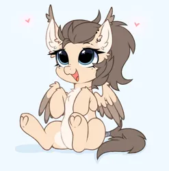 Size: 2965x3000 | Tagged: safe, artist:pesty_skillengton, derpibooru import, oc, pegasus, pony, chest fluff, chibi, cute, ear fluff, female, heart, image, mare, png, solo, tail, wings