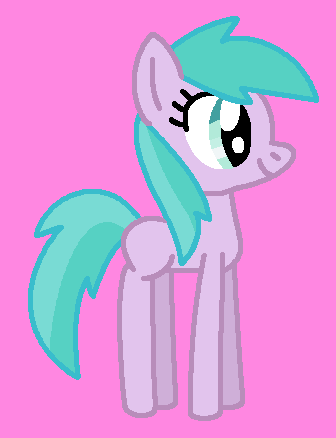 Size: 336x438 | Tagged: safe, artist:katiesworldofponies36, ponerpics import, earth pony, pony, series:my little filly: friendship is magic, aura (g4), aurabetes, blank flank, cute, female, filly, g4, image, ms paint, paint.net, pink background, png, simple background, smiling, solo