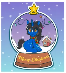 Size: 4551x5020 | Tagged: safe, artist:queenkittyok, derpibooru import, oc, oc:klodette, christmas, commission, holiday, image, png, ych result