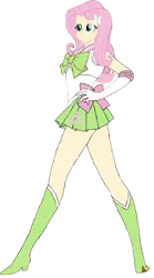 Size: 1024x1837 | Tagged: safe, artist:homersimpson1983, derpibooru import, fluttershy, equestria girls, 1000 hours in ms paint, boots, clothes, high heel boots, image, png, sailor moon, shoes, solo