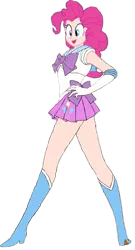 Size: 1024x1897 | Tagged: safe, artist:homersimpson1983, derpibooru import, pinkie pie, equestria girls, 1000 hours in ms paint, clothes, gloves, image, png, sailor moon, solo