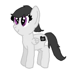 Size: 1200x1200 | Tagged: safe, artist:nightshadowmlp, derpibooru import, oc, oc:grayscale, unofficial characters only, pegasus, pony, derpibooru community collaboration, 2024 community collab, female, image, mare, pegasus oc, png, simple background, solo, solo female, transparent background, wings