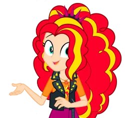 Size: 3770x3577 | Tagged: safe, derpibooru import, sunset shimmer, human, equestria girls, alternate hairstyle, female, human coloration, image, implied adagio dazzle, light skin, mane swap, png, simple background, solo, transparent background