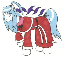 Size: 900x810 | Tagged: safe, artist:cqmorrell, derpibooru import, ponified, pony, clothes, dress, female, image, jpeg, mare, shinki, touhou