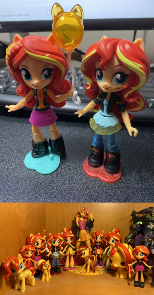 Size: 3209x6127 | Tagged: safe, artist:cadenreigns, derpibooru import, sunset shimmer, equestria girls, clothes, collection, figure, figurine, funko, funko pop!, image, jacket, kimono (clothing), png, skirt, sunset sushi, swimsuit, toy