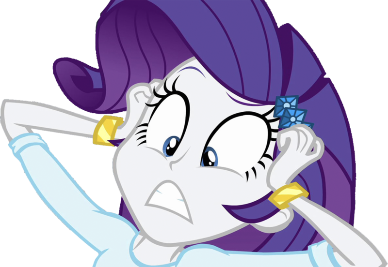 Size: 3652x2520 | Tagged: safe, derpibooru import, edit, edited screencap, editor:homersimpson1983, screencap, rarity, human, equestria girls, background removed, female, image, not a vector, png, shocked, solo, teeth