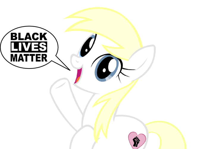 Size: 679x500 | Tagged: safe, artist:accu, edit, oc, oc:aryanne, unofficial characters only, earth pony, pony, /pone/, 8chan, alternate cutie mark, black lives matter, blonde, cute, happy, heart, hello, image, png, politics, show accurate, simple background, solo, speech bubble, transparent background
