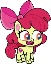 Size: 270x337 | Tagged: safe, artist:pascalmulokozi2, derpibooru import, edit, edited screencap, screencap, apple bloom, earth pony, pony, disappearing act, my little pony: pony life, spoiler:pony life s01e09, background removed, female, filly, foal, image, not a vector, png, simple background, solo, transparent background