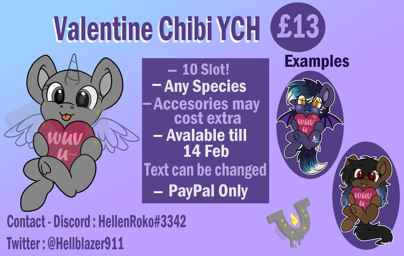 Size: 3196x2028 | Tagged: safe, artist:rokosmith26, derpibooru import, oc, oc:blueberry moon, oc:double deck, unofficial characters only, bat pony, earth pony, pony, :p, advertisement, advertising, any gender, any race, any species, bat pony oc, bat wings, big eyes, blue tongue, blushing, chibi, coat markings, commission, cute, description is relevant, earth pony oc, eye clipping through hair, fangs, female, filly, foal, forked tongue, freckles, front view, gradient background, gradient mane, hair over one eye, heart, hearts and hooves day, holding, holiday, image, long hair, long mane, looking at you, mare, markings, png, red eyes, short hair, short mane, smiling, smiling at you, socks (coat marking), spread wings, text, tongue out, underhoof, valentine's day, wall of tags, watermark, wings, ych example, yellow eyes, your character here