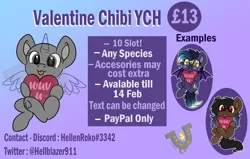 Size: 3196x2028 | Tagged: safe, artist:rokosmith26, derpibooru import, oc, oc:blueberry moon, oc:double deck, unofficial characters only, bat pony, earth pony, pony, :p, advertisement, advertising, any gender, any race, any species, bat pony oc, bat wings, big eyes, blue tongue, blushing, chibi, coat markings, commission, cute, description is relevant, earth pony oc, eye clipping through hair, fangs, female, filly, foal, forked tongue, freckles, front view, gradient background, gradient mane, hair over one eye, heart, hearts and hooves day, holding, holiday, image, long hair, long mane, looking at you, mare, markings, png, red eyes, short hair, short mane, smiling, smiling at you, socks (coat marking), spread wings, text, tongue out, underhoof, valentine's day, wall of tags, watermark, wings, ych example, yellow eyes, your character here