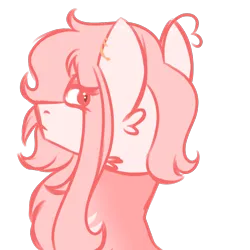 Size: 900x900 | Tagged: safe, artist:fuckomcfuck, derpibooru import, oc, oc:piper, earth pony, pony, ear piercing, earring, image, jewelry, piercing, pink, png, simple background, solo, transparent background