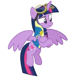 Size: 5352x5634 | Tagged: safe, alternate version, artist:gypsykumquat, derpibooru import, twilight sparkle, twilight sparkle (alicorn), alicorn, pony, .svg available, absurd resolution, clothes, crossed hooves, female, flying, image, leader, mare, png, show accurate, simple background, solo, solo female, transparent background, uniform, vector, wonderbolt trainee uniform, wonderbolts, wonderbolts uniform