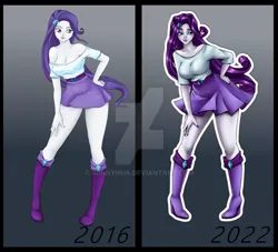 Size: 1024x931 | Tagged: safe, artist:bunnynha, derpibooru import, rarity, equestria girls, deviantart watermark, image, jpeg, obtrusive watermark, redraw, solo, watermark