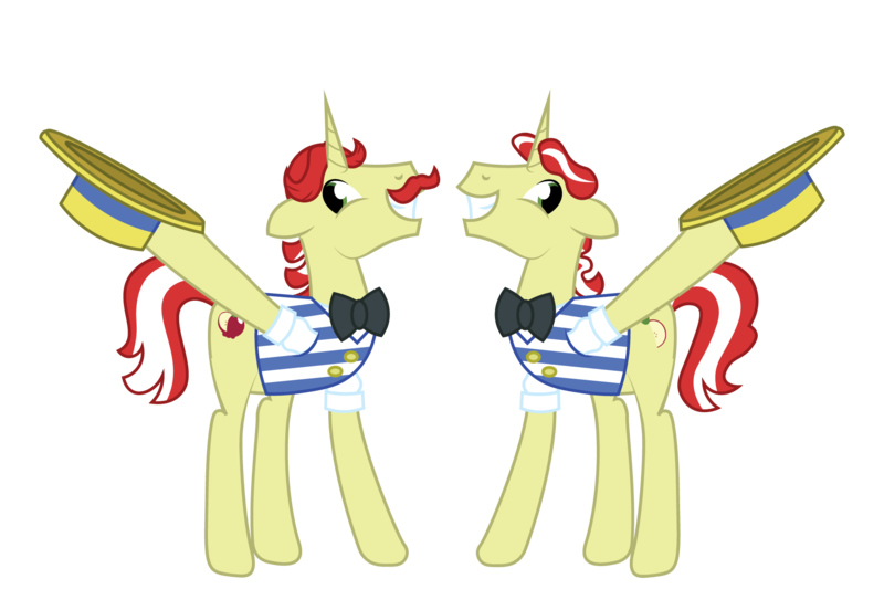 Size: 1800x1200 | Tagged: safe, artist:prixy05, derpibooru import, flam, flim, pony, unicorn, brothers, flim flam brothers, image, male, png, siblings, simple background, transparent background, vector