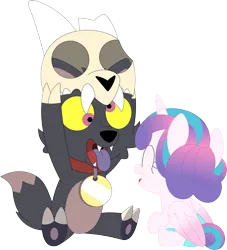 Size: 3241x3563 | Tagged: safe, artist:porygon2z, derpibooru import, princess flurry heart, crossover, image, king clawthorne, png, the owl house