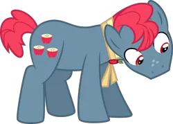 Size: 1280x916 | Tagged: safe, artist:toughbluff, derpibooru import, apple split, earth pony, pony, apple family member, image, male, png, solo, stallion