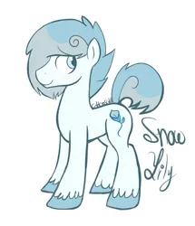 Size: 500x581 | Tagged: safe, artist:cottonsulk, derpibooru import, oc, oc:snow lily, unofficial characters only, earth pony, pony, image, male, png, simple background, solo, stallion, white background