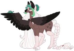 Size: 3865x2697 | Tagged: safe, artist:sleepy-nova, derpibooru import, oc, oc:serenity, pegasus, pony, colored wings, female, image, mare, multicolored wings, png, simple background, solo, transparent background, wings