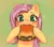 Size: 1580x1404 | Tagged: safe, artist:ponchik_art, derpibooru import, fluttershy, pegasus, pony, burger, ear fluff, eating, fast food, female, food, green background, hungry, image, messy eating, nose wrinkle, png, simple background, solo, sparkles, sparkly eyes, unshorn fetlocks