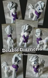 Size: 493x800 | Tagged: safe, artist:strawberrymeadow, derpibooru import, double diamond, earth pony, pony, clothes, craft, figure, image, irl, jpeg, male, photo, scarf, solo, stallion