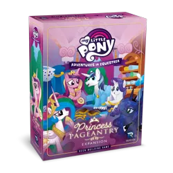 Size: 1280x1280 | Tagged: safe, artist:marybellamy, derpibooru import, official, princess cadance, princess celestia, princess luna, rarity, shining armor, alicorn, unicorn, 3d, board game, card game, carousel boutique, cute, game expansion, image, logo, merchandise, png, simple background, smiling, transparent background