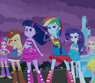 Size: 400x350 | Tagged: safe, derpibooru import, screencap, applejack, fluttershy, pinkie pie, rainbow dash, rarity, sci-twi, twilight sparkle, human, equestria girls, equestria girls (movie), balloon, bare shoulders, belt, belt buckle, boots, bracelet, clothes, cowboy boots, cowboy hat, crossed arms, cutie mark, cutie mark on clothes, dress, fall formal outfits, female, hairpin, hat, high heel boots, humane five, humane six, image, jewelry, jpeg, mane six, night, rainbow, shoes, skirt, sleeveless, statue, strapless, top hat, twilight ball dress