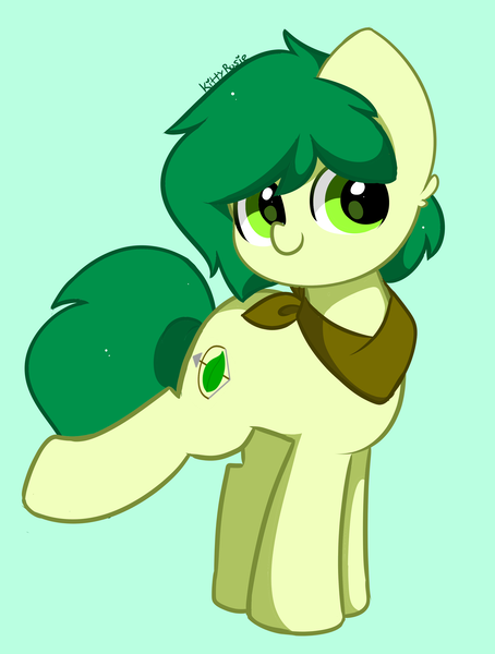 Size: 2550x3368 | Tagged: safe, artist:kittyrosie, derpibooru import, oc, unofficial characters only, earth pony, pony, cute, earth pony oc, green background, image, ocbetes, open mouth, png, simple background, solo