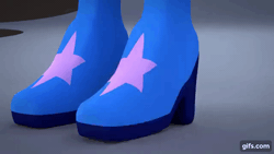 Size: 640x360 | Tagged: safe, derpibooru import, sci-twi, twilight sparkle, equestria girls, animated, boots, clothes, crystal guardian, gif, high heel boots, image, legs, pictures of legs, shoes, solo