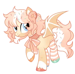 Size: 1280x1262 | Tagged: safe, artist:dilfistic, derpibooru import, oc, oc:sugar sprinkles, bat pony, pony, base used, clothes, female, image, mare, png, simple background, socks, solo, striped socks, transparent background