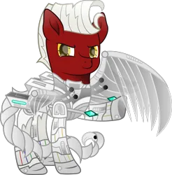 Size: 3416x3473 | Tagged: safe, artist:lincolnbrewsterfan, derpibooru import, oc, oc:lighthooves, unofficial characters only, cyber pony, cyborg, cyborg pony, earth pony, pony, fallout equestria, fallout equestria: project horizons, .svg available, alternate design, alternate hairstyle, amputee, armor, arrow, artificial wings, augmented, augmented tail, battle saddle, chestplate, cyber eye, cyber eyes, cyber legs, dart, dart launcher, diamond, energy weapon, fallout equestria oc, fanfic art, folded wings, gears, gem, glow, glowing eyes, guard, hair, highlights, hoof heart, hook, hose, image, inkscape, leg guards, level 4.5 (light model) (project horizons), lights, looking at you, male, mane, mechanical wing, metal, metal wing, movie accurate, narrowed eyes, no base, oc focus, oc villain, one leg raised, one wing out, panel, panels, png, powered exoskeleton, prosthetic limb, prosthetic wing, prosthetics, raised hoof, raised leg, scorpion tail, shading, simple background, smiling, smiling at you, snout, solo, spear, spread wings, squint, stallion, stallion oc, stars, tail, technology, transparent background, transparent wings, underhoof, vector, weapon, white mane, white tail, wings, wires, yellow eyes