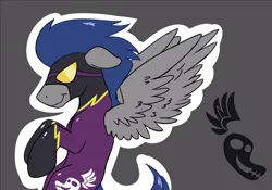Size: 1000x700 | Tagged: safe, artist:cottonsulk, derpibooru import, pegasus, pony, clothes, costume, image, male, png, shadowbolts (nightmare moon's minions), shadowbolts costume