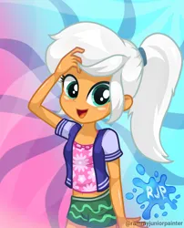 Size: 2015x2490 | Tagged: safe, artist:rjp.rammy, derpibooru import, oc, oc:carlina huenna, equestria girls, clothes, female, image, jacket, png, shorts, solo