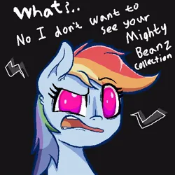 Size: 500x500 | Tagged: safe, artist:marshmallowhors, derpibooru import, rainbow dash, pegasus, pony, black background, female, image, jpeg, mare, simple background, solo