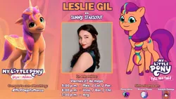 Size: 1189x670 | Tagged: safe, derpibooru import, sunny starscout, my little pony: make your mark, my little pony: tell your tale, adalyth, adalyth doblaje, bronies radio, g5, image, interview, jpeg, latin american, leslie gil, ponylatino, spanish, voice actor