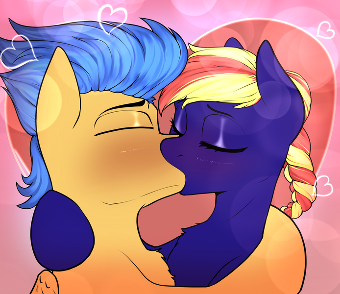 Size: 2625x2270 | Tagged: safe, artist:sketchy knight, derpibooru import, oc, unofficial characters only, pegasus, pony, blushing, canon x oc, commission, cute, eyes closed, female, holiday, image, kiss on the lips, kissing, male, passionate, png, shipping, valentine's day, wings, ych result, your character here