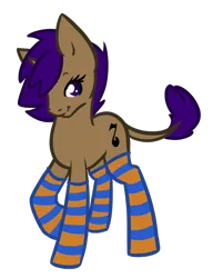 Size: 750x975 | Tagged: safe, artist:sinclair2013, derpibooru import, oc, oc:enamore, pony, unicorn, clothes, female, image, leonine tail, looking at you, mare, png, raised leg, socks, solo, tail