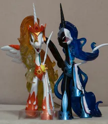 Size: 4000x4616 | Tagged: safe, derpibooru import, daybreaker, nightmare moon, alicorn, pony, dissectibles, duo, female, freeny's hidden dissectibles, image, mare, merchandise, photo, png