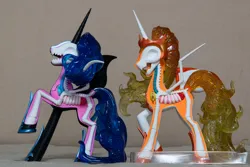 Size: 6000x4000 | Tagged: safe, derpibooru import, daybreaker, nightmare moon, alicorn, pony, dissectibles, duo, female, freeny's hidden dissectibles, image, mare, merchandise, organs, photo, png