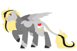 Size: 1280x854 | Tagged: safe, artist:itstechtock, derpibooru import, oc, oc:thunder storm, pegasus, pony, female, image, mare, missing wing, nose piercing, nose ring, piercing, png, simple background, solo, transparent background