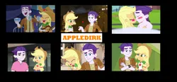 Size: 2840x1314 | Tagged: safe, artist:yungdeez, derpibooru import, applejack, dirk thistleweed, equestria girls, appledirk, collage, female, holiday, image, male, png, shipping, straight, valentine's day
