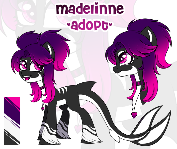 Size: 2027x1713 | Tagged: safe, artist:madelinne, derpibooru import, oc, unofficial characters only, orca, orca pony, original species, adoptable, adoptable open, image, png, simple background, solo, zoom layer