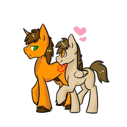 Size: 1000x1000 | Tagged: safe, artist:sinclair2013, derpibooru import, oc, oc:sinclair, oc:straight shot, unofficial characters only, pony, unicorn, duo, female, image, male, mare, nudity, png, rule 63, sheath, shipping, simple background, stallion, straight, transparent background
